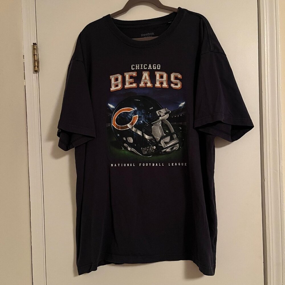 Reebok Size 2x NFL Chicago Bears Graphic Tee Y2K